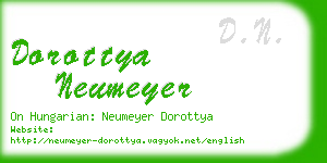 dorottya neumeyer business card